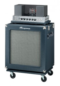 A common bass amp provided as a backline, the Ampeg B-15.