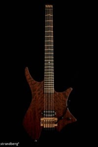 Strandberg guitar featuring True Temperment frets and Seymour Duncan '59, built for virtuoso Allan Holdsworth.