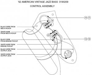 1962 Fender Jazz Bass Wiring Diagram