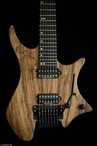 This Strandberg is made of spalted walnut. 