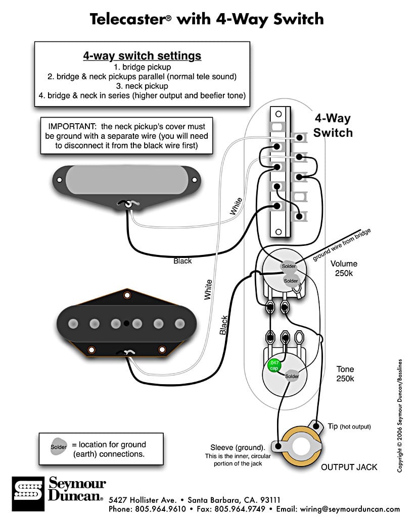 Telecaster Wiring Diagram 5 Way Telecaster 5 Way Super Switch Wiring Diagram / Tele Style Guitar Wiring Diagram / Before and