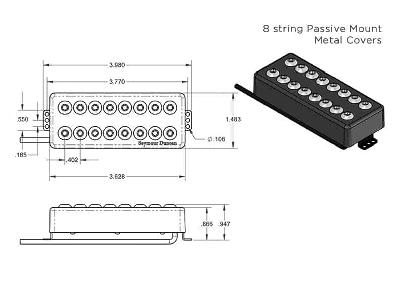 Seymour Duncan Invader™ Active Mount Pickup | Seymour Duncan
