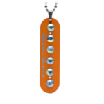 Bobbin Necklace gem orange