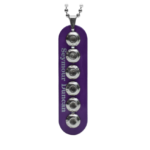 Bobbin Necklace metal stud purple