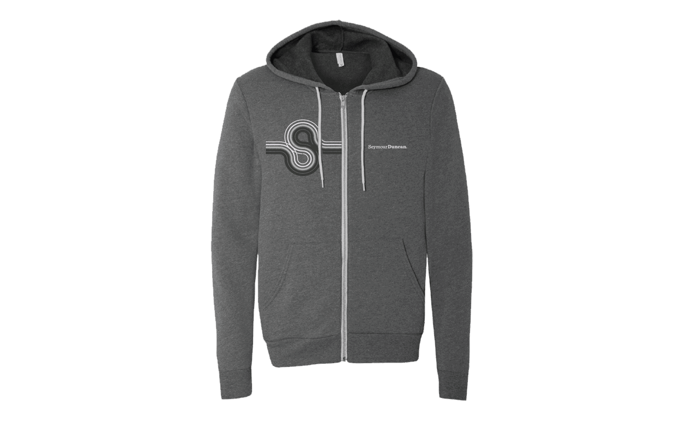 Seymour Duncan Grey Retro Logo Hoodie