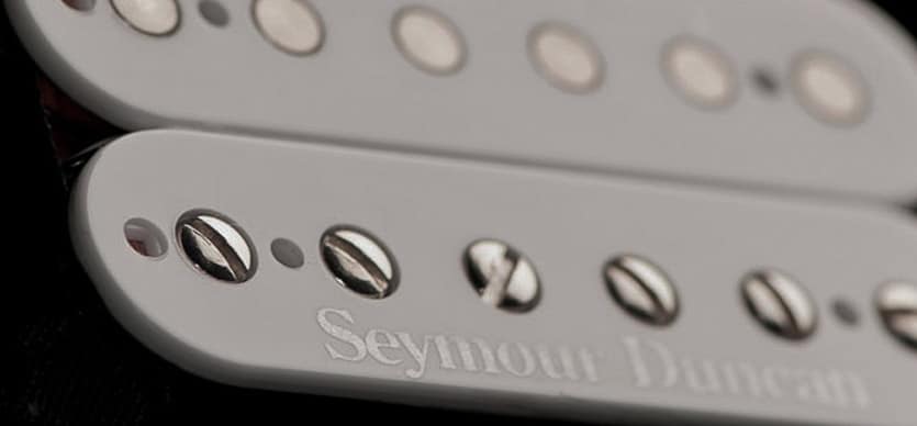 close up view of Jason Becker signature humbucker pickup