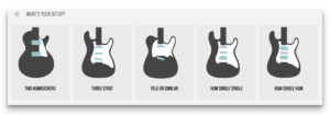 guitar choices in our pickup finder