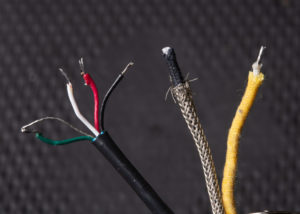 4 conductor wire next to single conductor