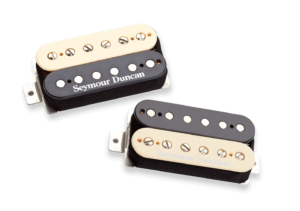 Seymour Duncan Green Magic humbucker pickup set in zebra