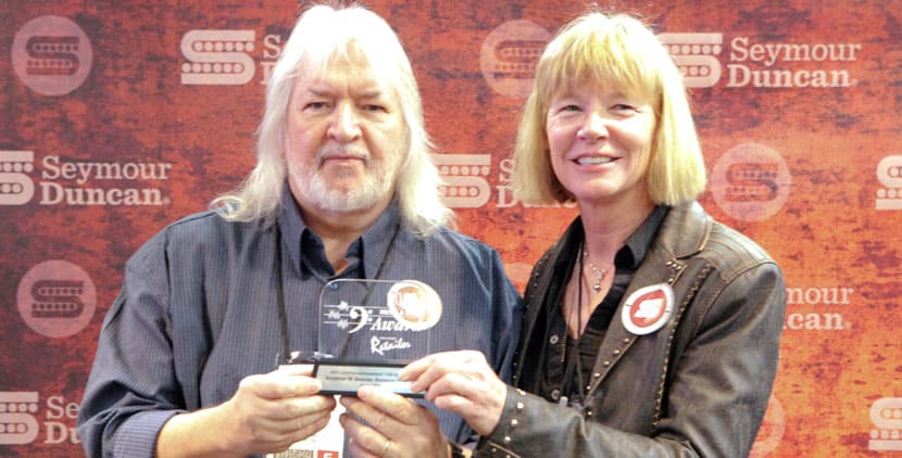 Seymour W Duncan and Cathy Carter Duncan at the Vintage Guitar Awards