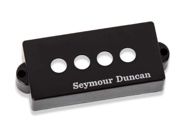 Seymour Duncan black P-Bass cover with logo