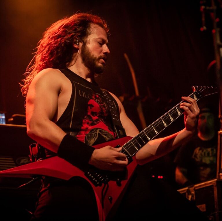 Brett Rechtfertig performing on stage